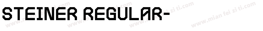 Steiner Regular字体转换